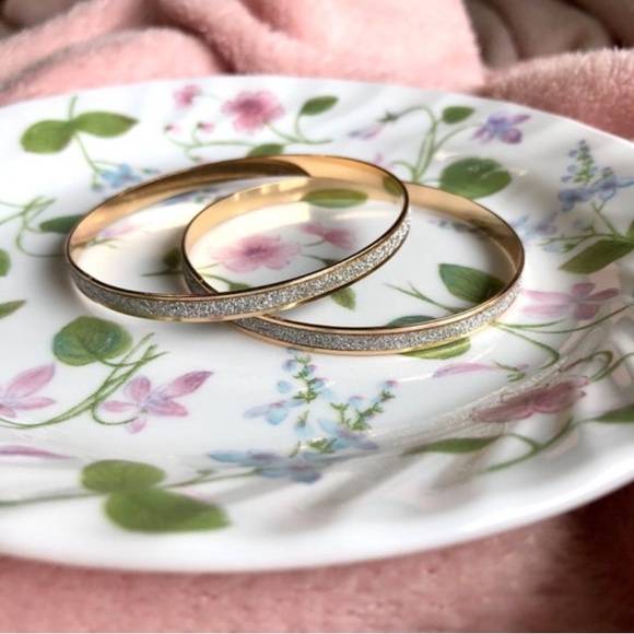 2pcs Glitter Bangle Bracelet - Picture 2 of 5